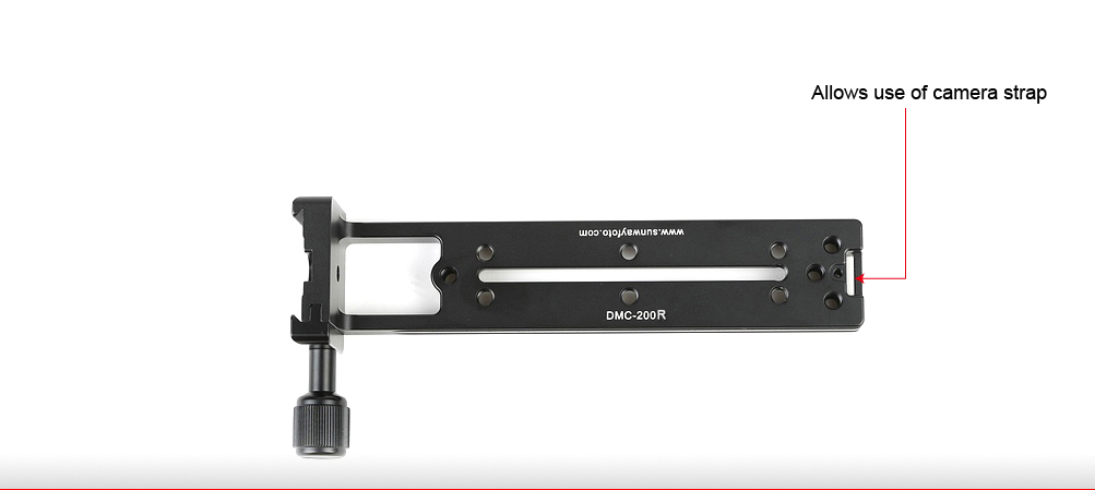 Sunwayfoto DMC-200R Vertical Rail with (On-End) Clamp