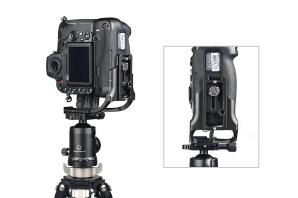 Sunwayfoto PNL-D850G Custom L Bracket for Nikon D850 with Battery Grip Nikon | Sunwayfoto Australia | 2