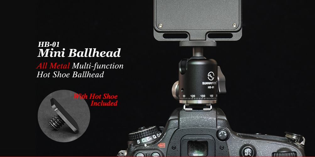 Sunwayfoto HB-01 Mini Ballhead