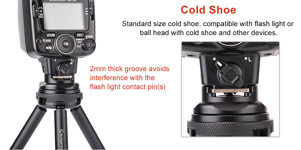 Sunwayfoto CB-02 Quick Release Plate Cold Shoe Adapter
